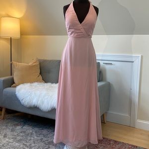 Chiffon Backless Gown
